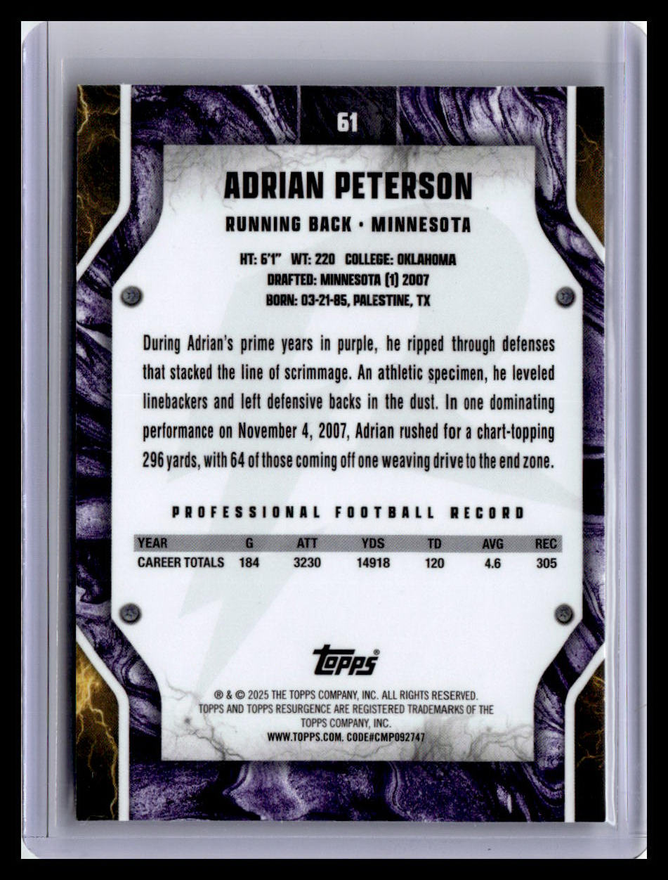 2024 Topps Resurgence #61 Adrian Peterson