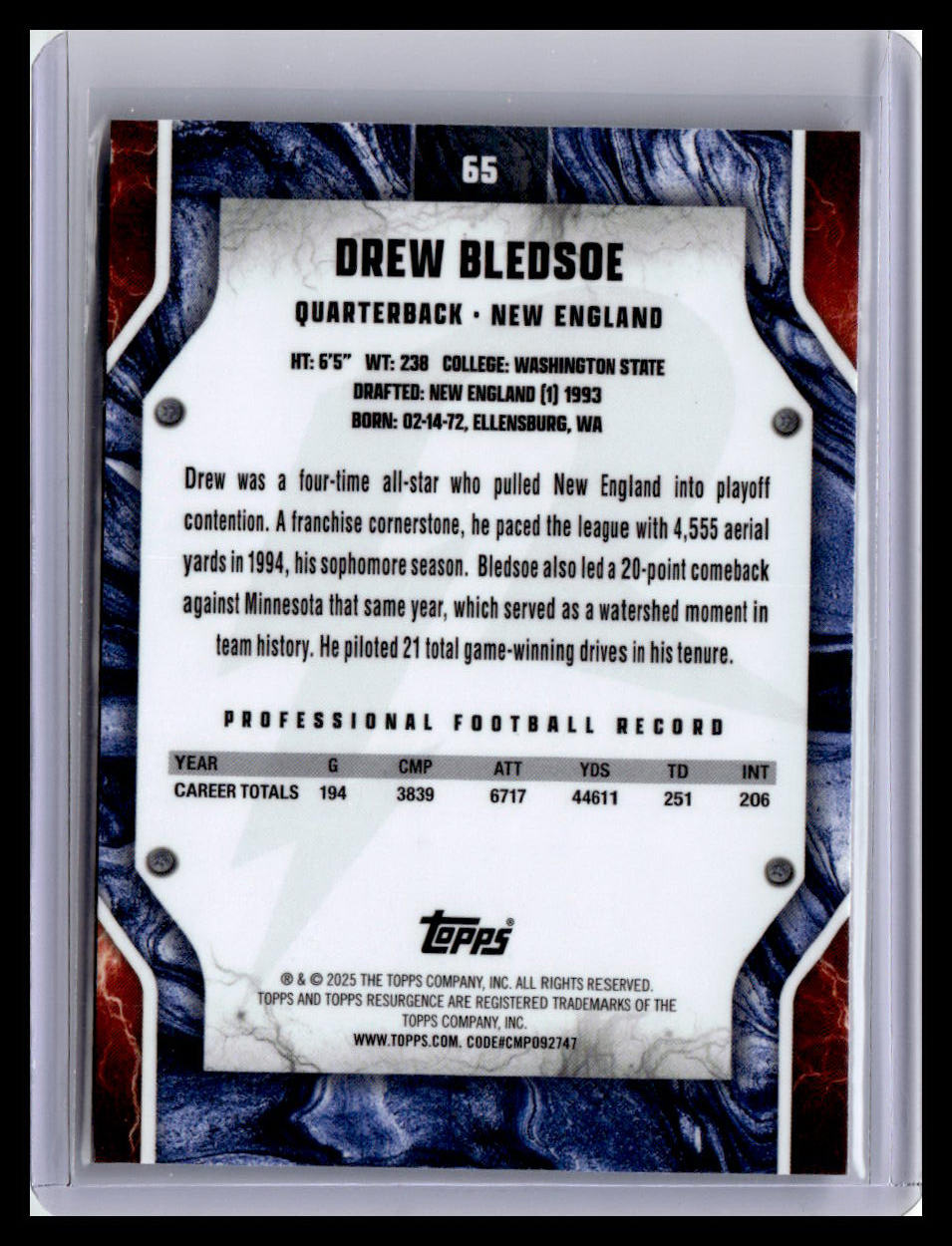 2024 Topps Resurgence #65 Drew Bledsoe