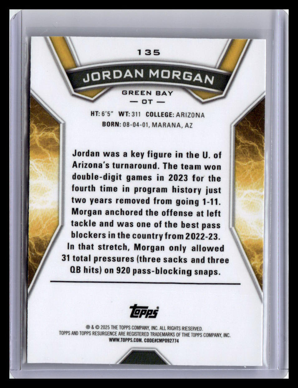 2024 Topps Resurgence #135 Jordan Morgan