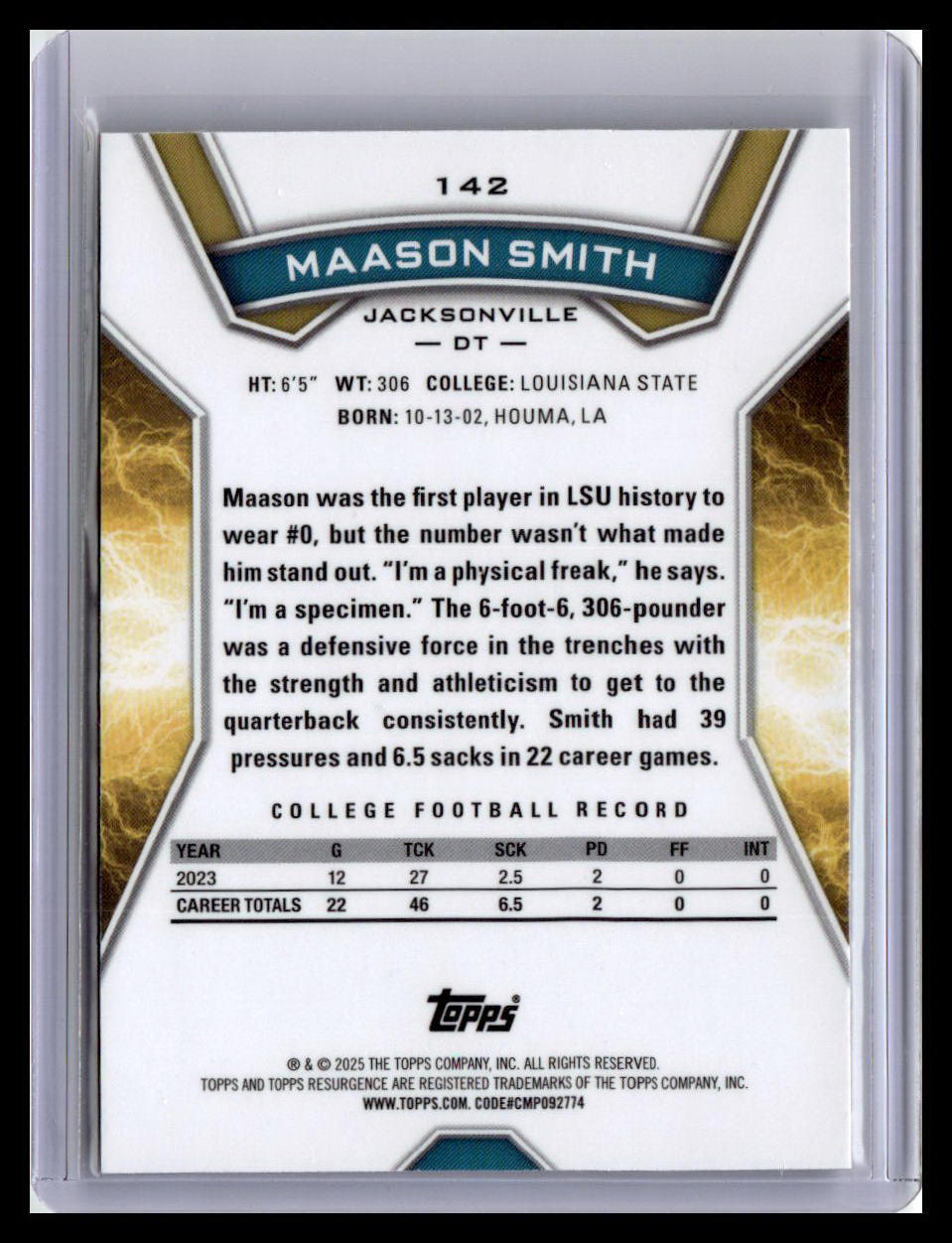 2024 Topps Resurgence #142 Maason Smith