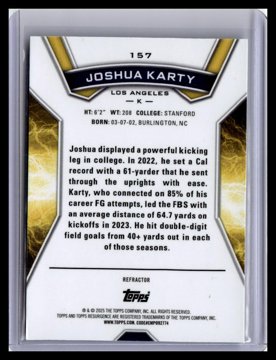 2024 Topps Resurgence #157 Joshua Karty