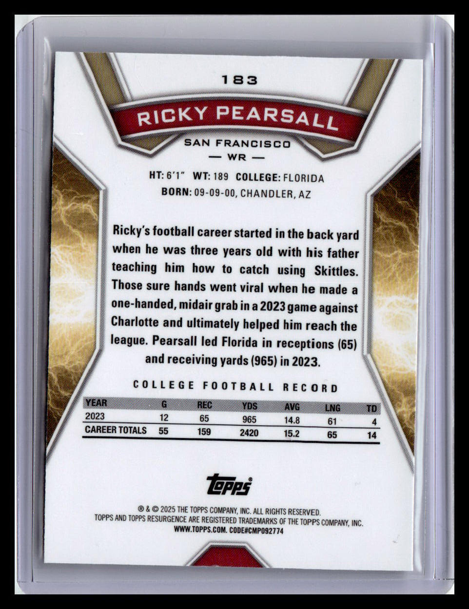 2024 Topps Resurgence #183 Ricky Pearsall