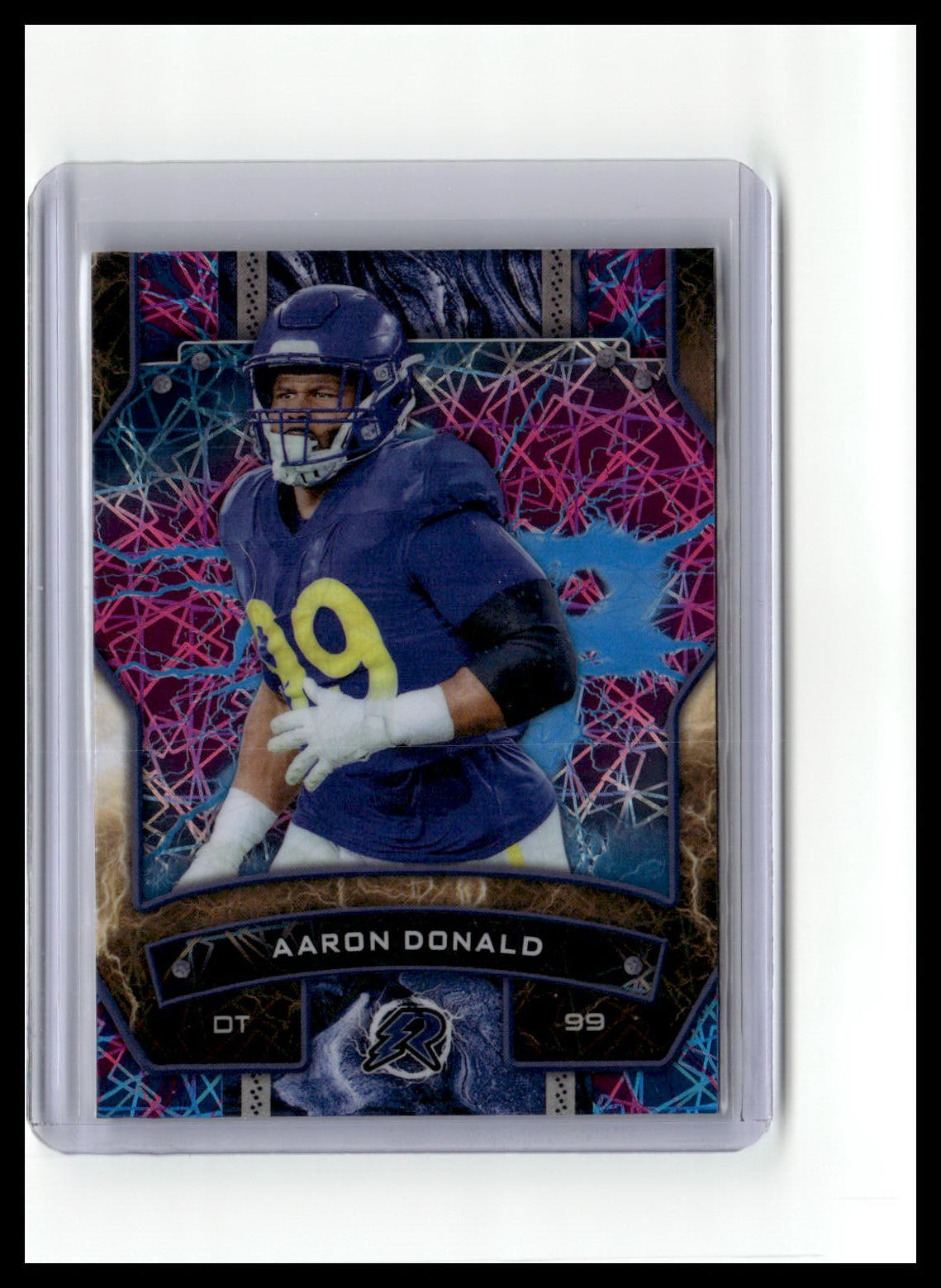 2024 Topps Resurgence #51 Aaron Donald Sky Blue & Pink Shock