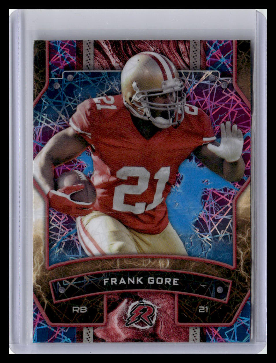 2024 Topps Resurgence #90 Frank Gore Sky Blue & Pink Shock