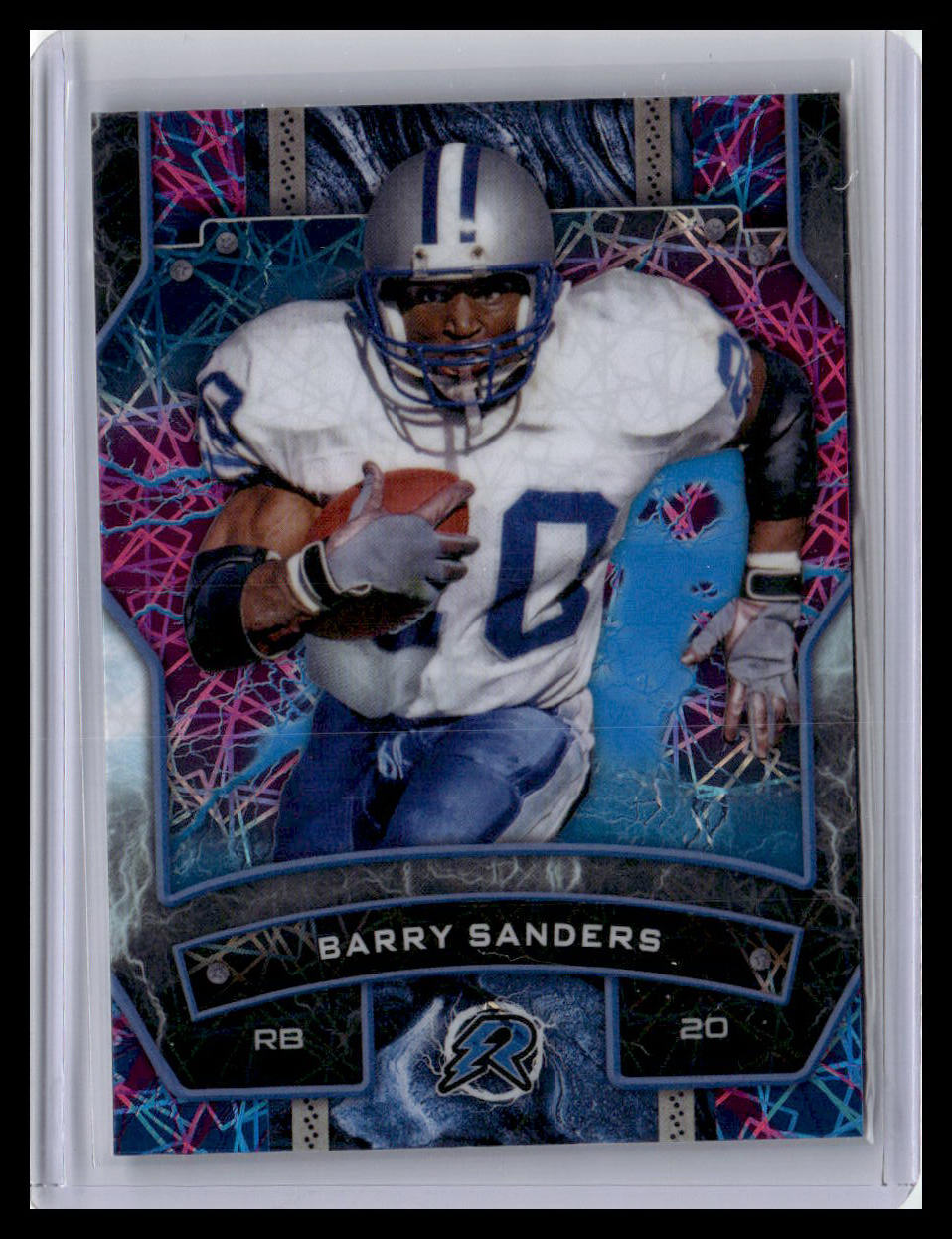 2024 Topps Resurgence #34 Barry Sanders Sky Blue & Pink Shock