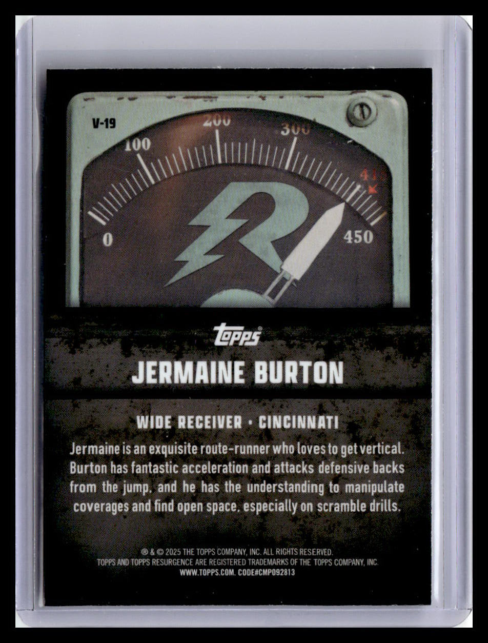 2024 Topps Resurgence #V-19 Jermaine Burton Voltaic