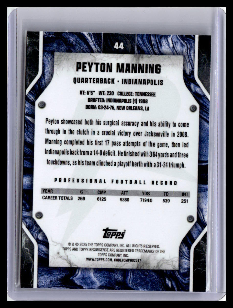 2024 Topps Resurgence #44 Peyton Manning