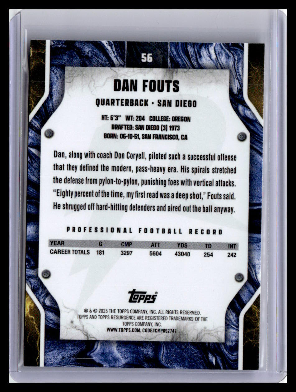 2024 Topps Resurgence #56 Dan Fouts