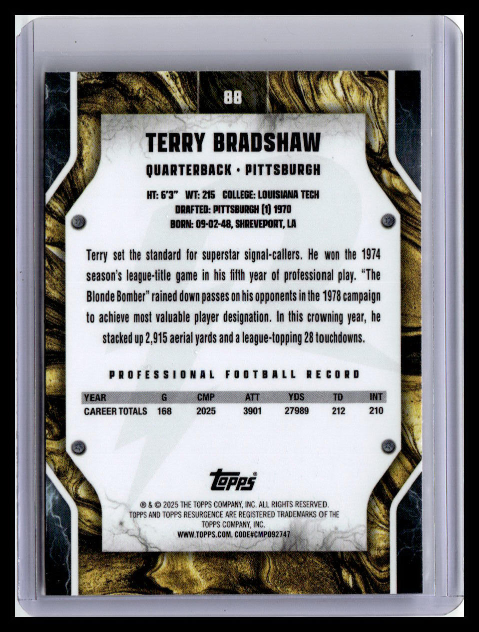 2024 Topps Resurgence #88 Terry Bradshaw