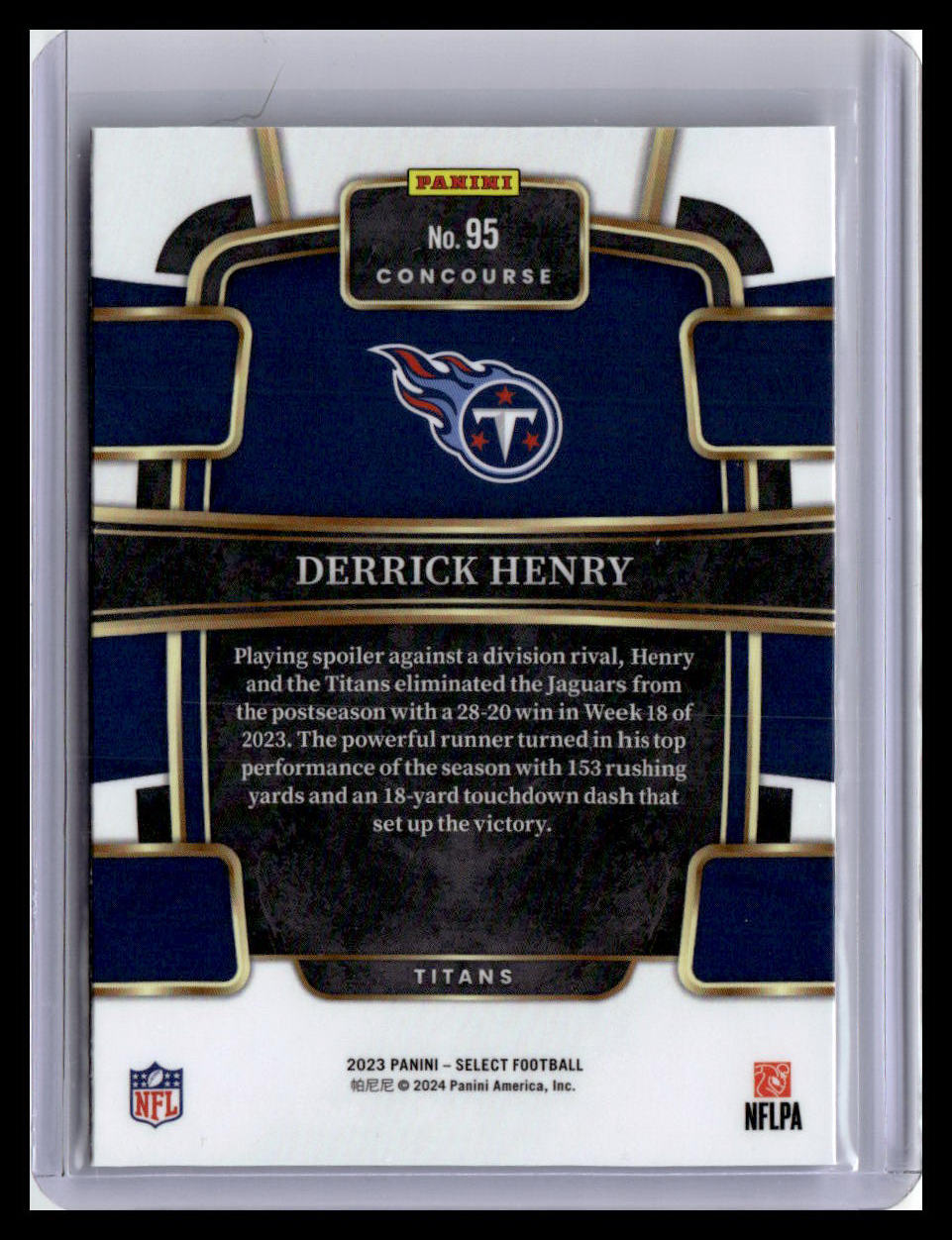 2023 Panini Select #95 Derrick Henry