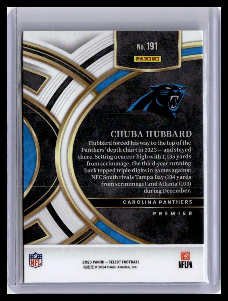 2023 Panini Select #191 Chuba Hubbard