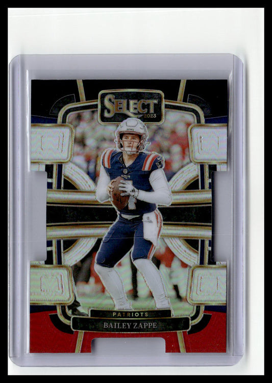 2023 Panini Select #67 Bailey Zappe Silver Prizms Die Cuts