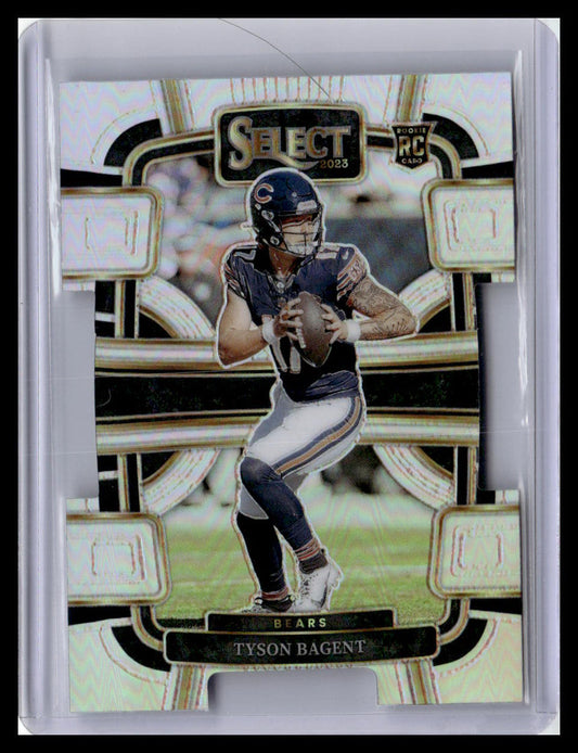 2023 Panini Select #18 Tyson Bagent Silver Prizms Die Cuts