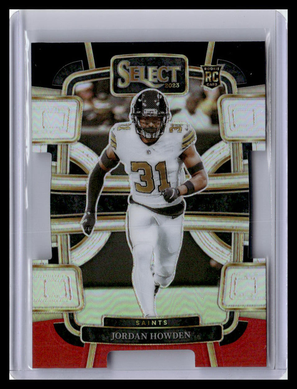 2023 Panini Select #70 Jordan Howden Black and Red Prizms Die Cuts