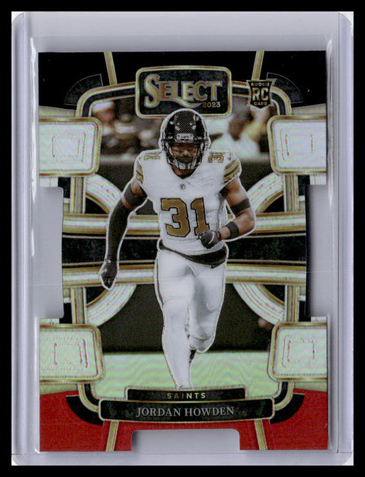 2023 Panini Select #70 Jordan Howden Black and Red Prizms Die Cuts