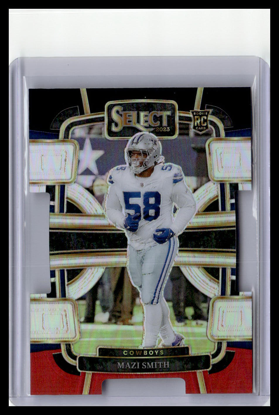 2023 Panini Select #27 Mazi Smith Black and Red Prizms Die Cuts