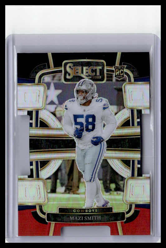 2023 Panini Select #27 Mazi Smith Black and Red Prizms Die Cuts