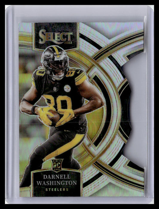 2023 Panini Select #130 Darnell Washington Silver Prizms Die Cuts