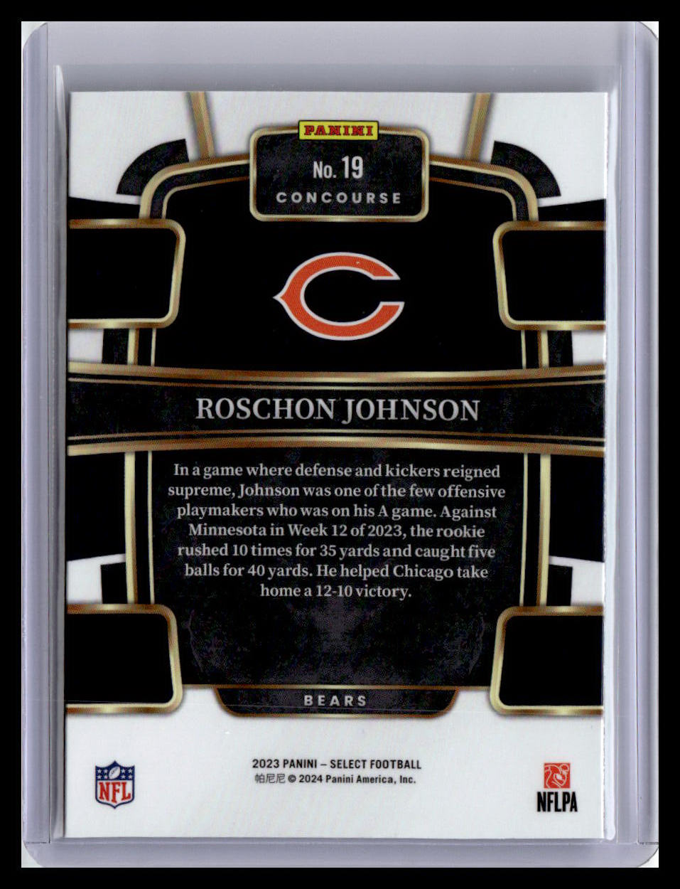 2023 Panini Select #19 Roschon Johnson