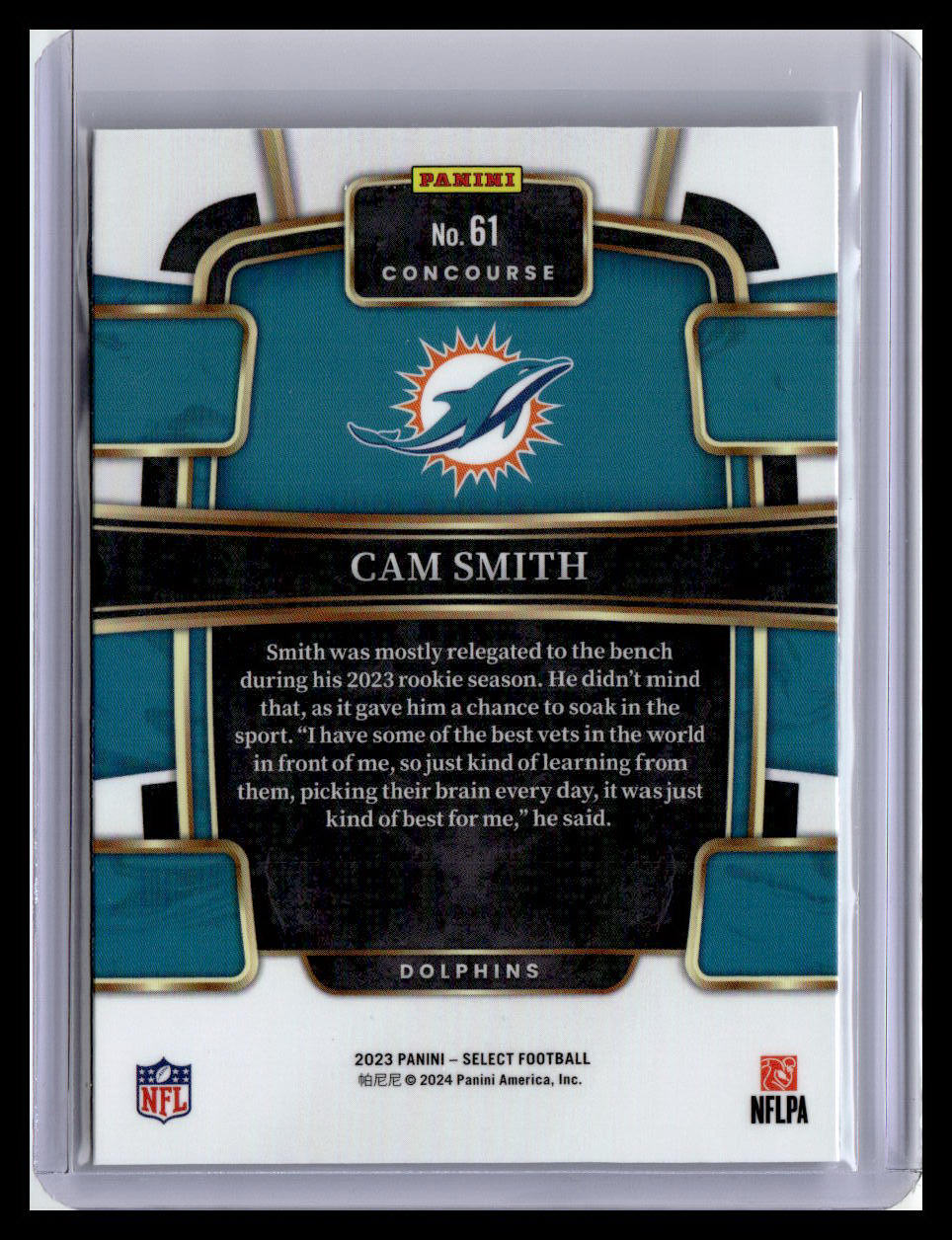 2023 Panini Select #61 Cam Smith