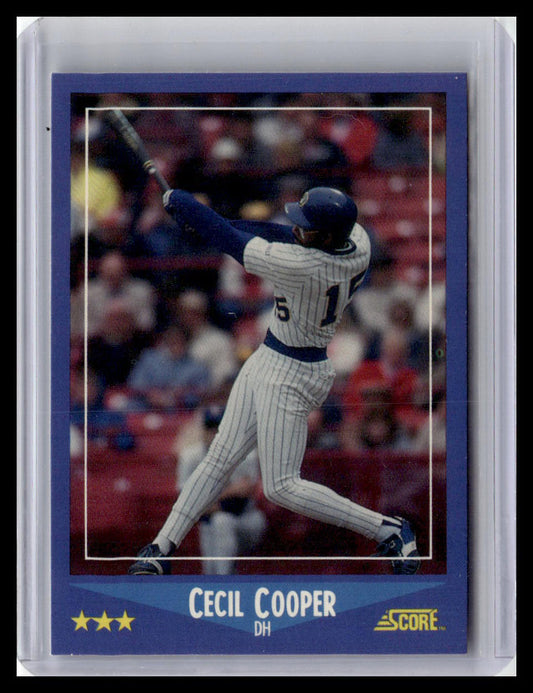 1988 Score #169 Cecil Cooper