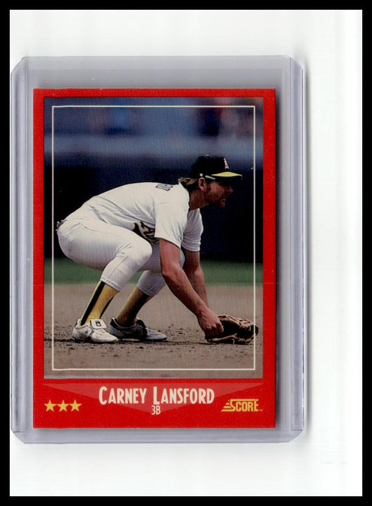1988 Score #253 Carney Lansford