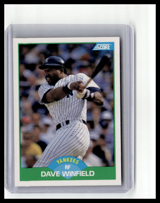 1989 Score #50 Dave Winfield