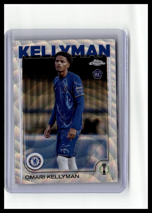2024-25 Topps Chrome UEFA Club Competitions #106 Omari Kellyman Pulsar Refractor