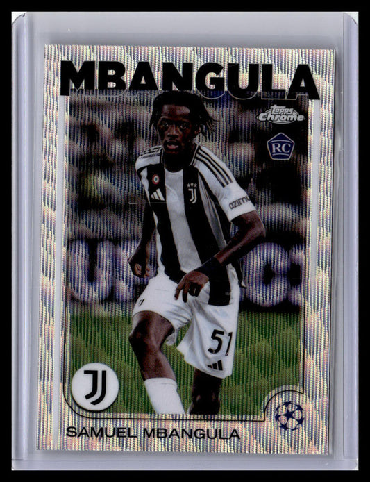 2024-25 Topps Chrome UEFA Club Competitions #12 Samuel Mbangula Wave Refractor