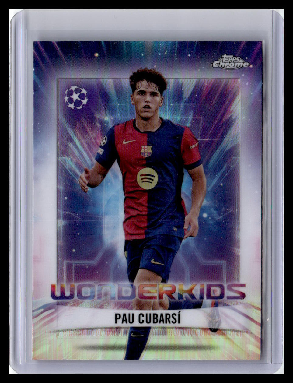 2024-25 Topps Chrome UEFA Club Competitions #WK-13 Pau Cubarsí Wonderkids