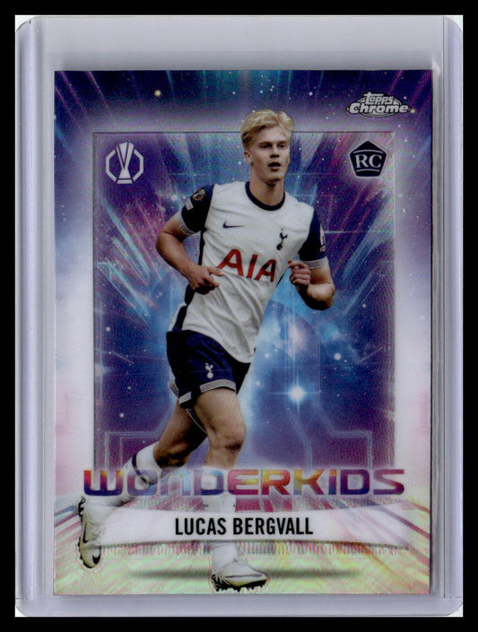 2024-25 Topps Chrome UEFA Club Competitions #WK-16 Lucas Bergvall Wonderkids