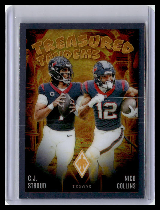 2024 Panini Phoenix #TT-HOU C.J. Stroud / Nico Collins Treasured Tandems