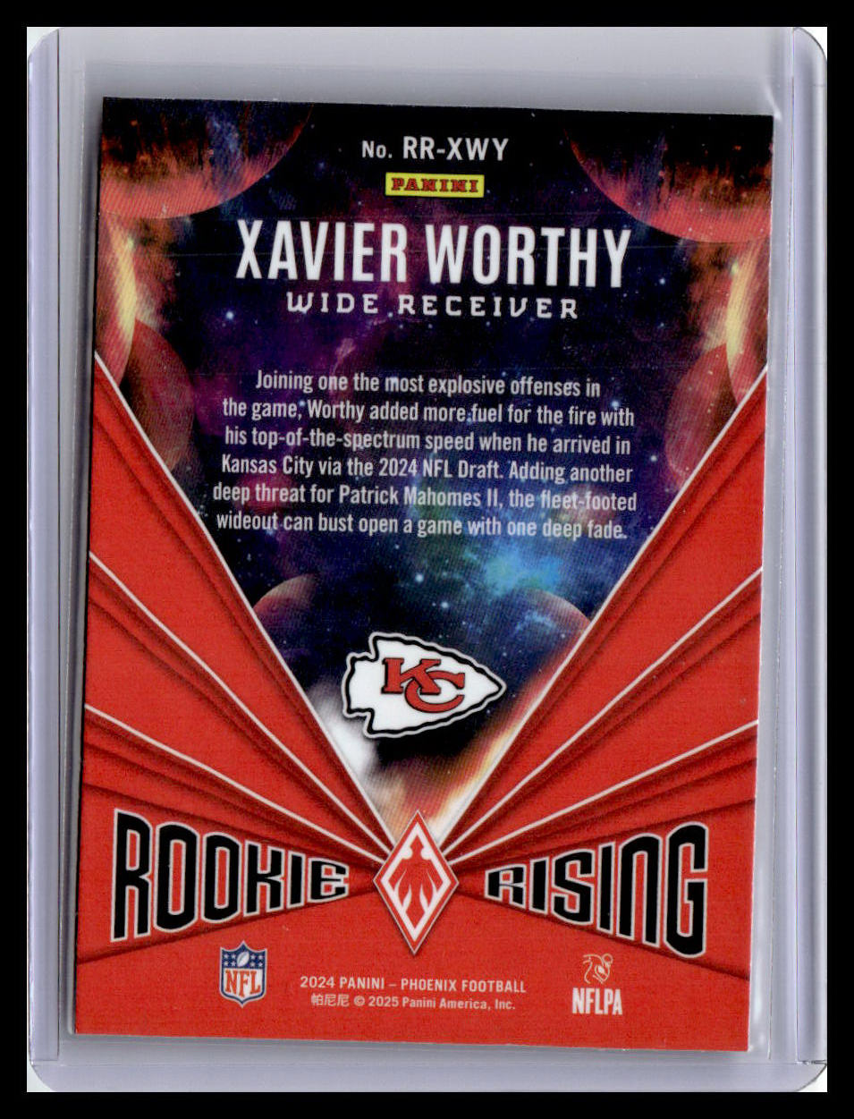 2024 Panini Phoenix #RR-XWY Xavier Worthy Rookie Rising Stars