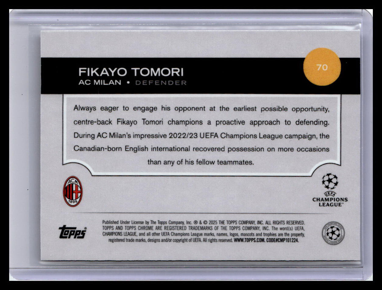 2024-25 Topps Chrome UEFA Club Competitions #70 Fikayo Tomori