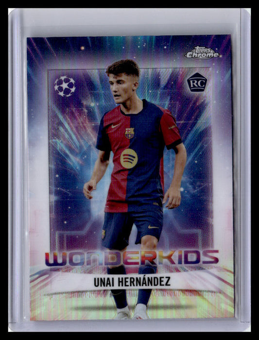 2024-25 Topps Chrome UEFA Club Competitions #WK-10 Unai Hernández Wonderkids