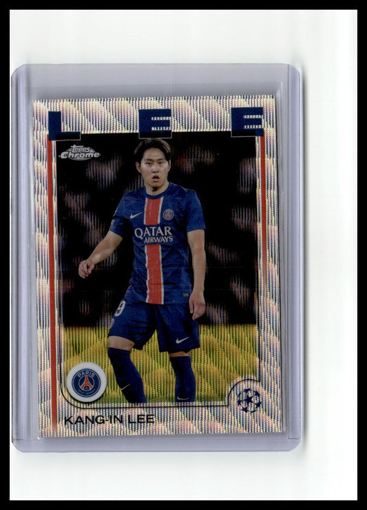 2024-25 Topps UEFA Club Competitions #4 Kang-in Lee Silver Wave Refractor