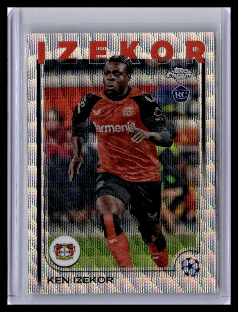 2024-25 Topps Chrome UEFA Club Competitions #75 Ken Izekor Wave Refractor