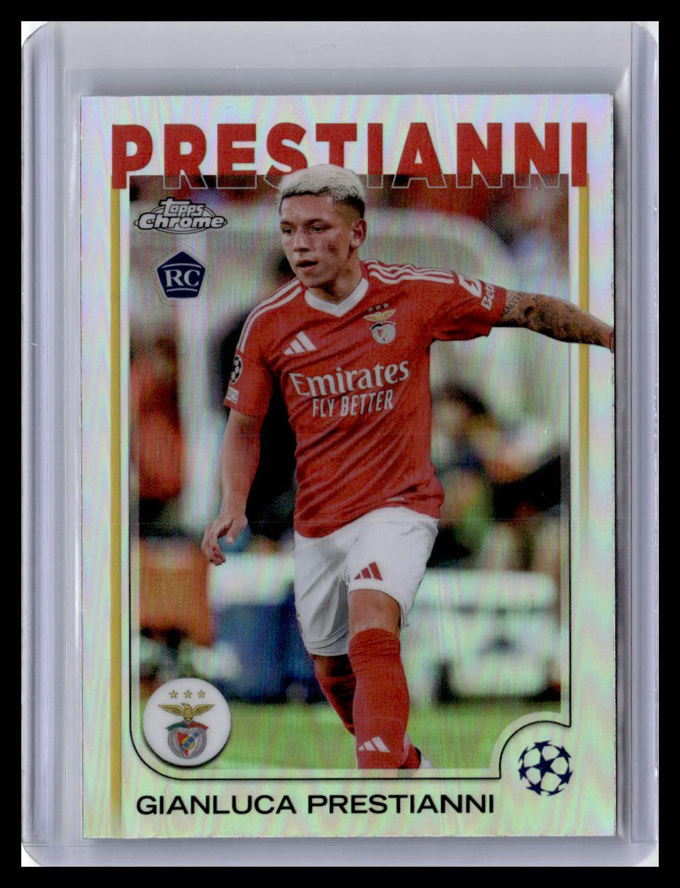 2024-25 Topps Chrome UEFA Club Competitions #36 Gianluca Prestianni