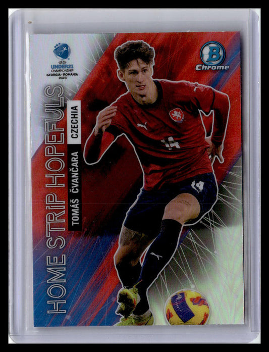 2022 Bowman Chrome UEFA U21 #HS-19 Tomas Cvancara Home Strip Hopefuls