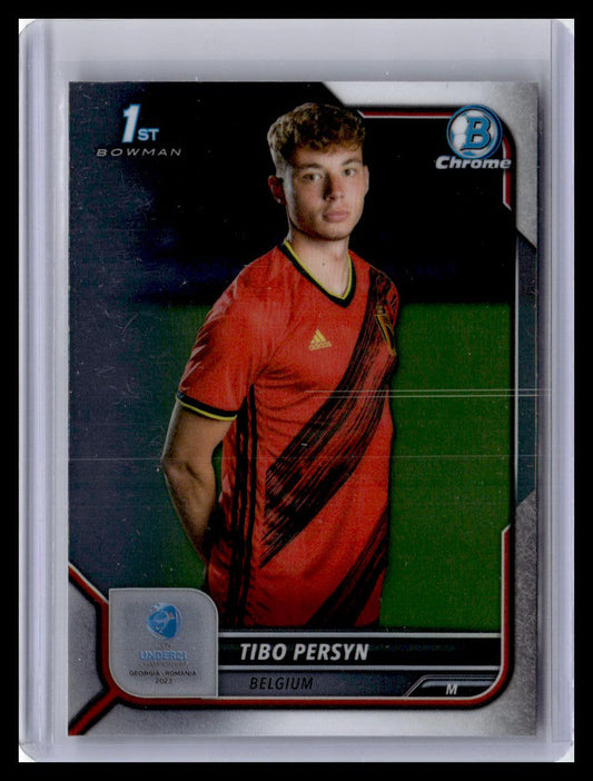 2022 Bowman Chrome Road to UEFA U21 Euros #6 Tibo Persyn