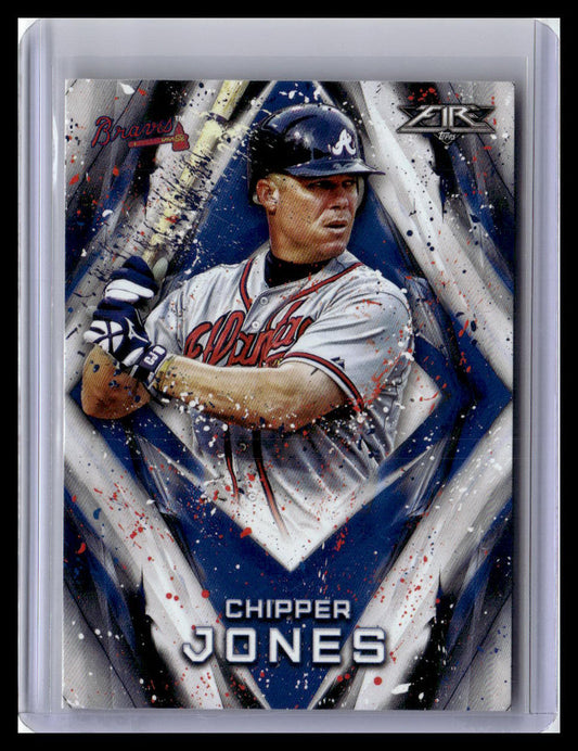 2017 Topps Fire #145 Chipper Jones