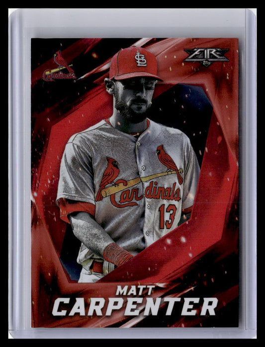 2017 Topps Fire #60 Matt Carpenter
