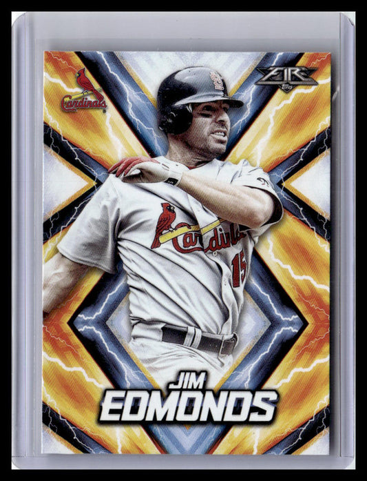 2017 Topps Fire #55 Jim Edmonds