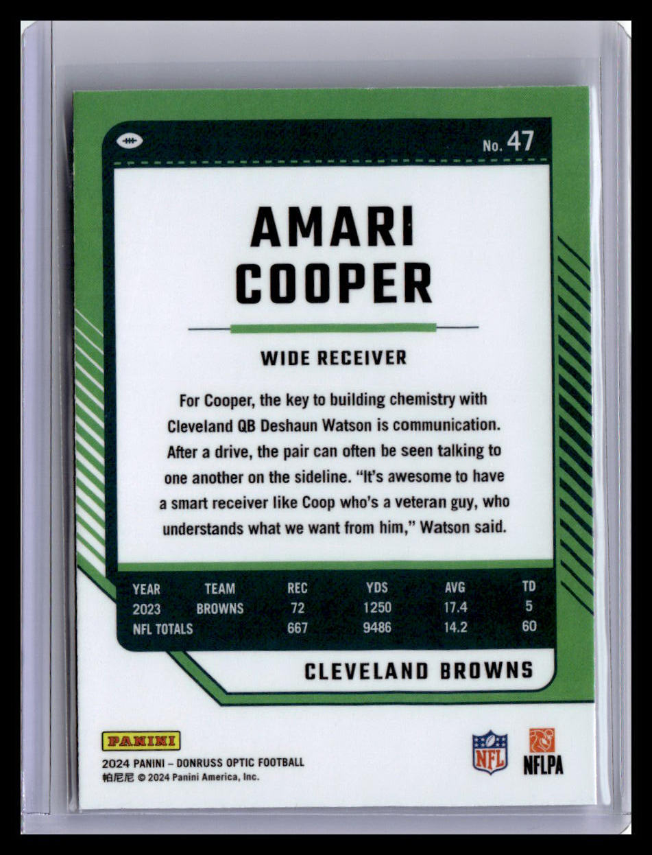2024 Donruss Optic #47 Amari Cooper