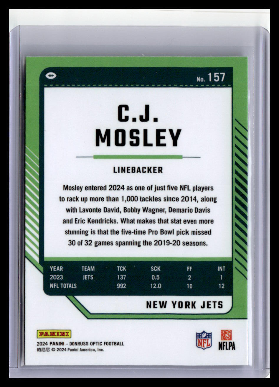 2024 Donruss Optic #157 C.J. Mosley