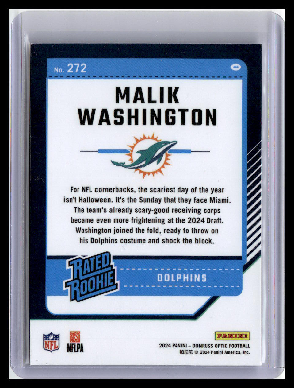 2024 Donruss Optic #272 Malik Washington