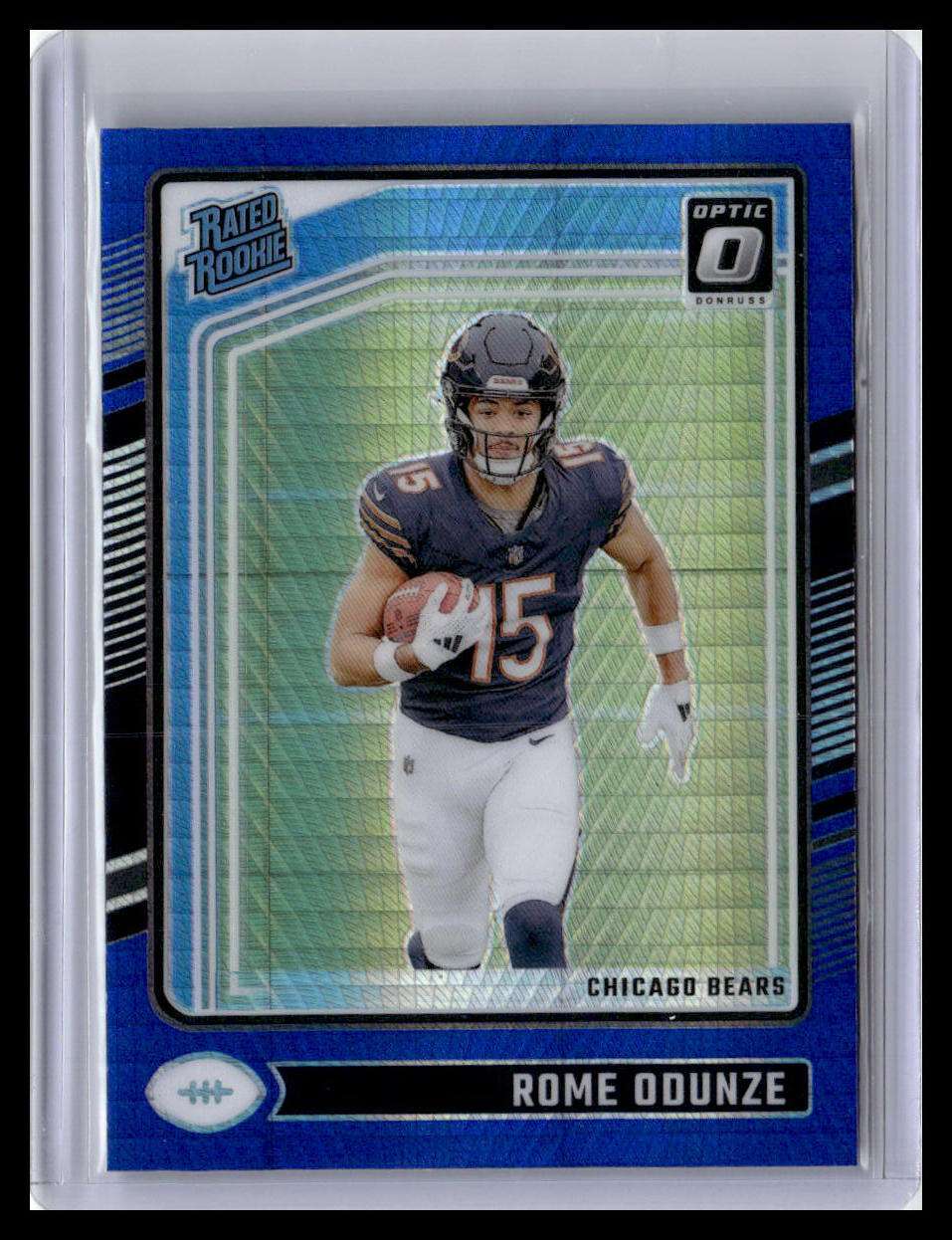 2024 Donruss Optic #286 Rome Odunze Blue Hyper