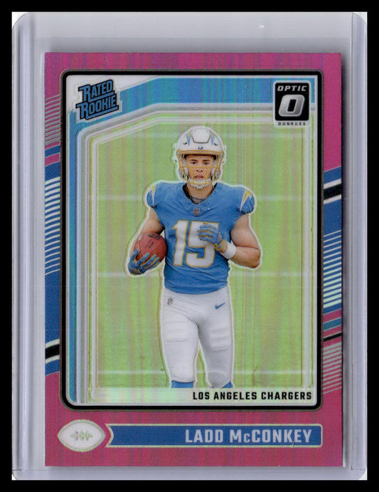 2024 Donruss Optic #266 Ladd McConkey Pink