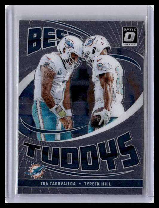 2024 Donruss Optic #1 Tua Tagovailoa / Tyreek Hill Best Tuddys
