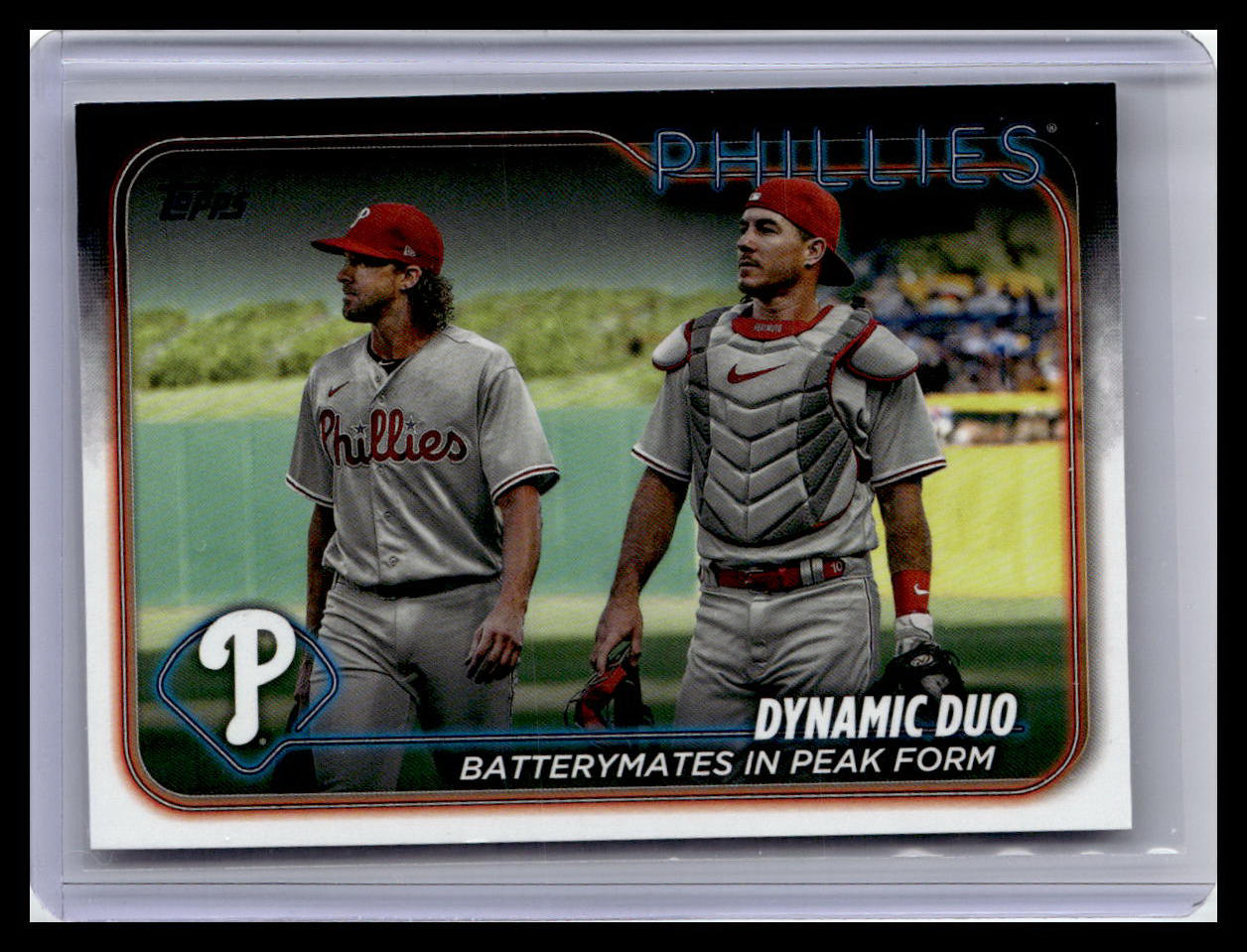 2024 Topps #428 Dynamic Duo (J.T. Realmuto / Aaron Nola)